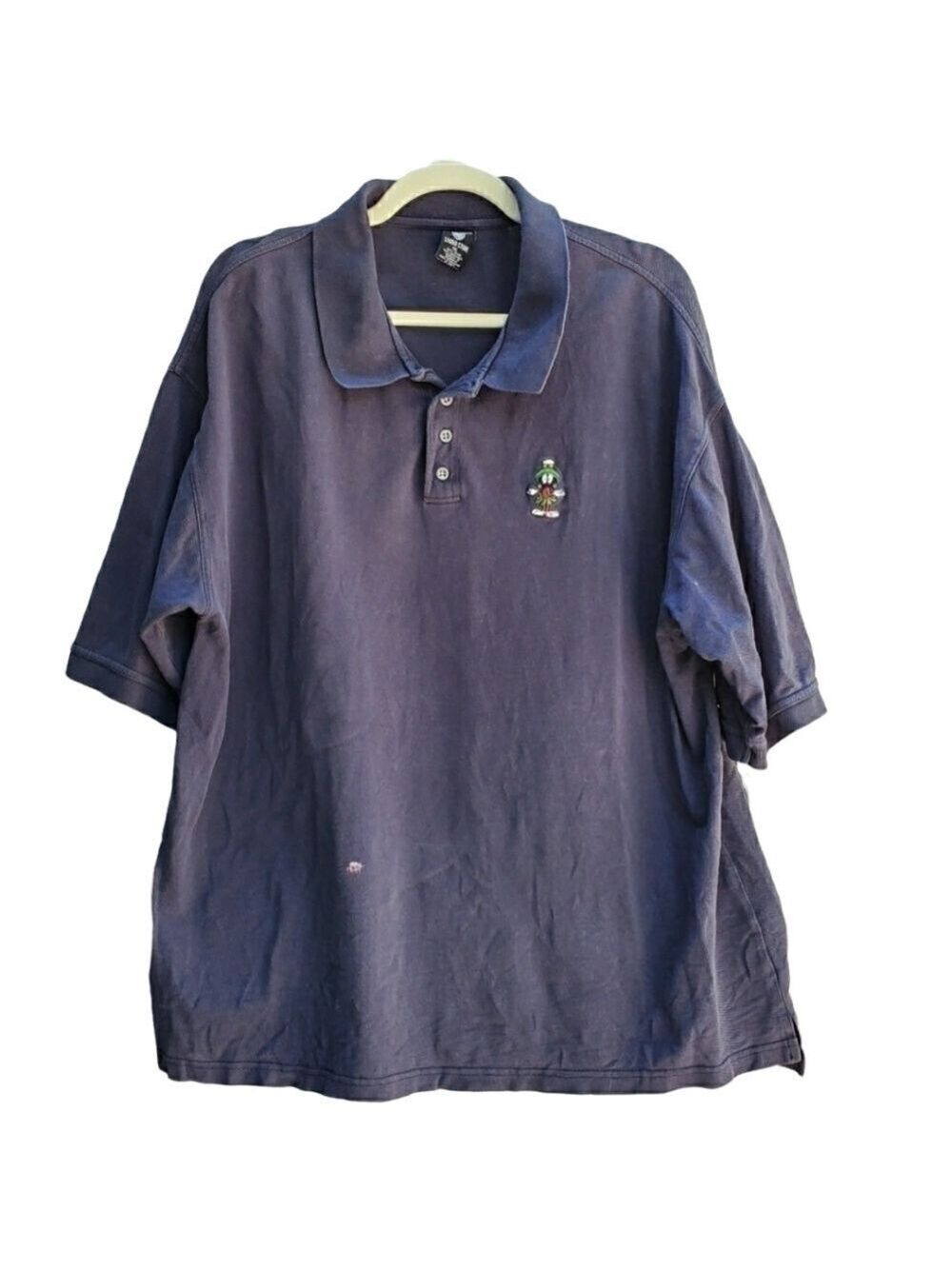 VTG 90's Marvin the Martian polo shirt Warner Brothers studio